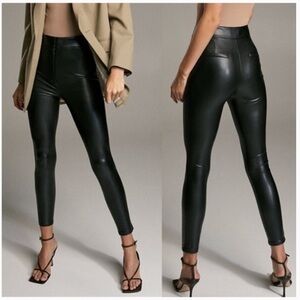 Aritzia Babaton Caspian Pant Vegan Leather Pants Black